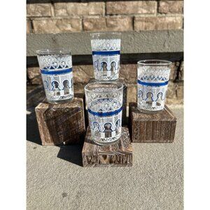 Swanky Swig White Lattice Juice Glasses.